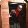 John Shuttleworth in a shed