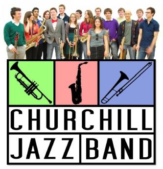 Churchill Jazz Band Logo and Band members