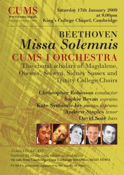 CUMS Beethoven Missa Solemnis