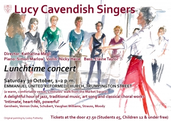 Poster of Lucy Cavendish Lunchtime concert